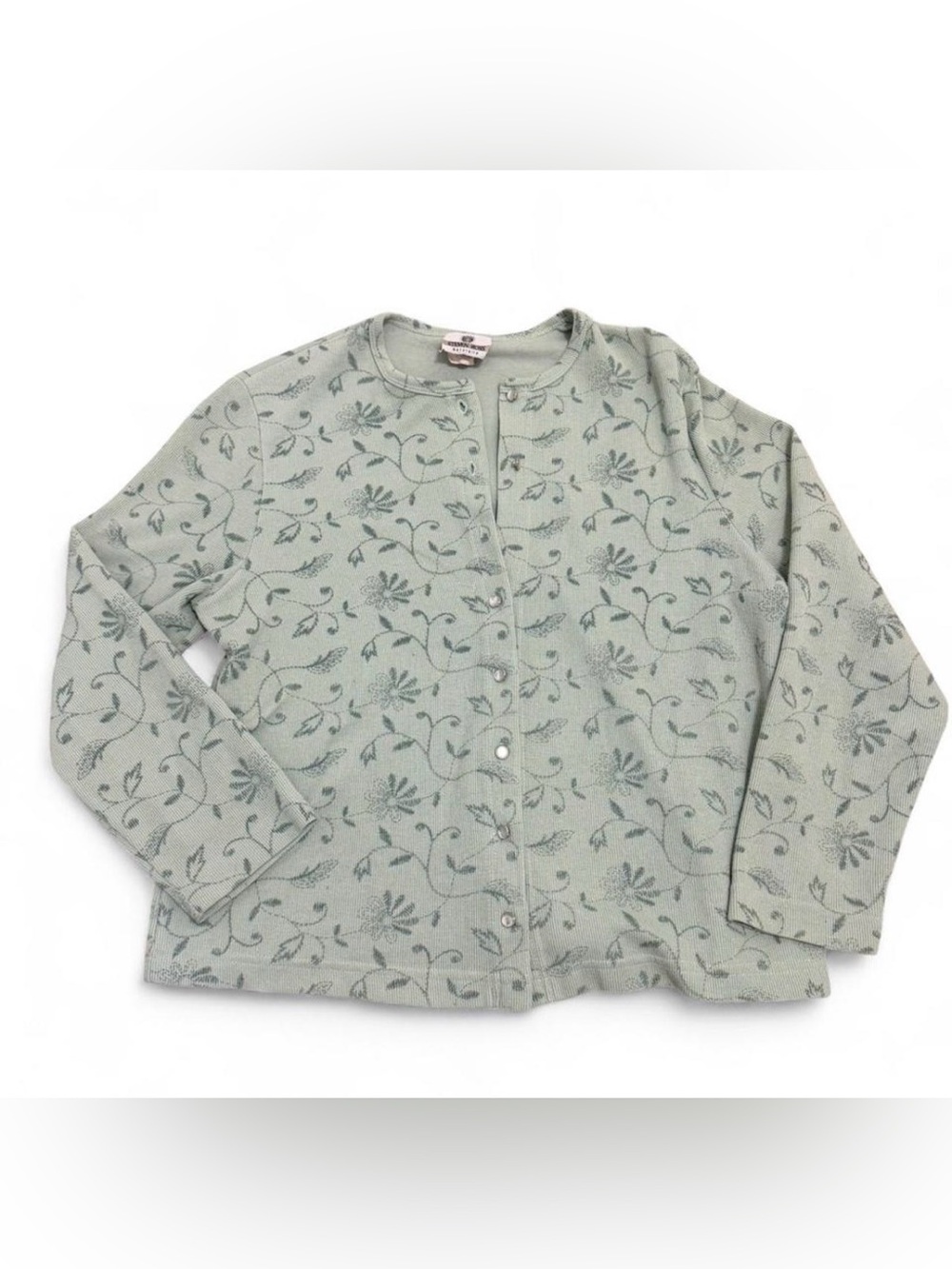 Vintage Steven Ross Naturally Floral Knit Cardigan